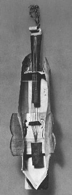 Fig. 6: Picasso, Violin, 1913, Cardboard and string, 58.5 X 21 X 7.5 cm (Spies no. 35). York.