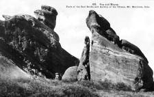 Around another turn, they came upon Gog and Magog, as Marjorie marveled aloud over the interesting blend of biblical, Greek, and natural allusions found in the names of these amazing rocks.