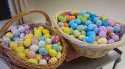) Somewhere between 50 and 60 children from the neighborhood and our church family had a great time hunting for the roughly 900 eggs that had been hidden.