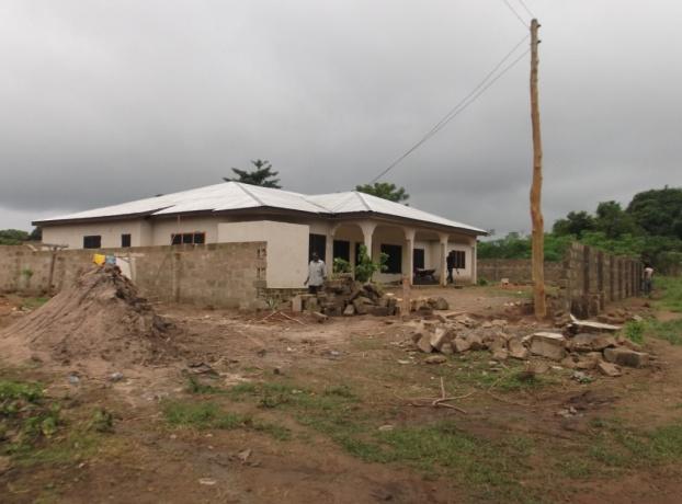 However, since Father Theo realized that the Mission House in Yamfo which was being prepared for the Sisters until our convent would be built, was nowhere near completion, another house was found.
