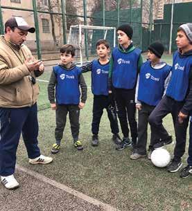 Reaching Youth Through Soccer TAJIKISTAN November 25 Bakhriddin Sanginov Adventist Mission Euro-Asia Division 18 Neighborhood boys who play soccer under a Seventhday Adventist coach in Tajikistan