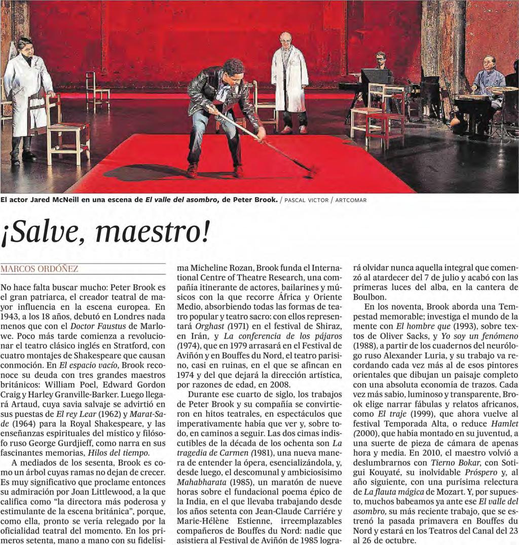 EL PAIS (EDICION NACIONAL) MADRID 05/10/14 Prensa: Diaria Tirada: