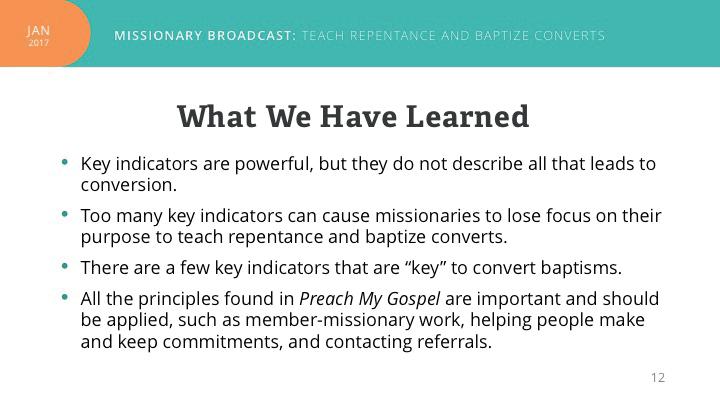 We ve learned that key indicators are powerful, but they do not describe all that leads to conversion.