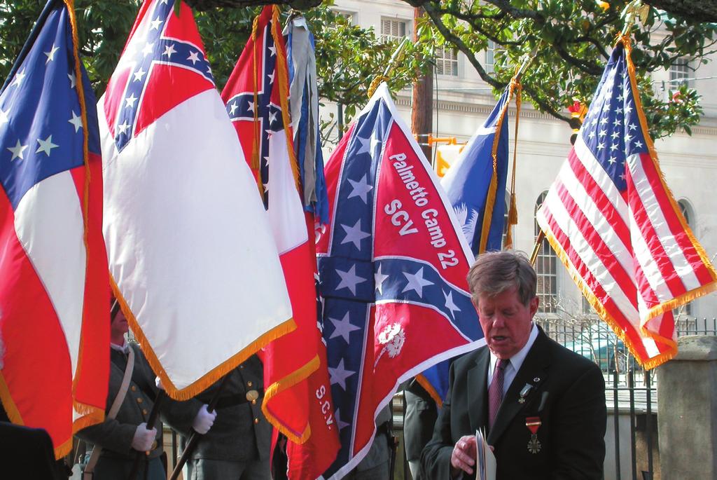 What I Believe the Confederate Flag Stands for Today I By Tommy Rollings have been asked in the past, when we salute the Confederate ﬂag, why we say we salute it with undying devotion to the cause
