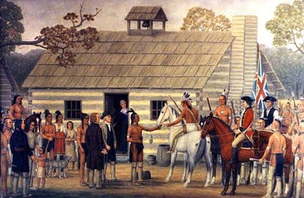 Moravian Missions to North America began 1736
