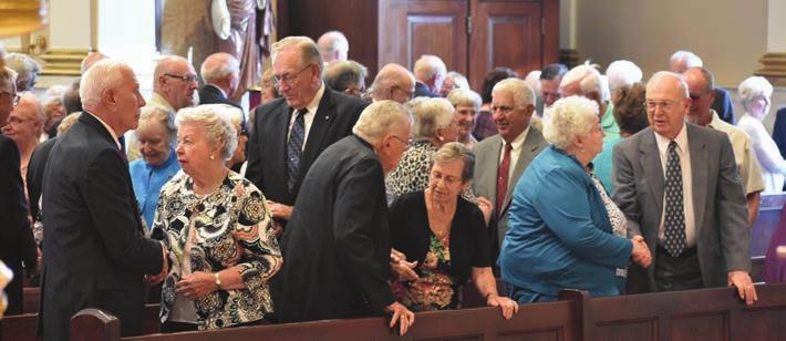 Bishop of Allentown Alfred Schlert was the main celebrant and homilist at the annual celebration where couples renewed their marital vows and praised God for more than 6,000 years of the sacrament of