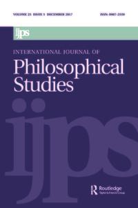 International Journal of Philosophical Studies ISSN: