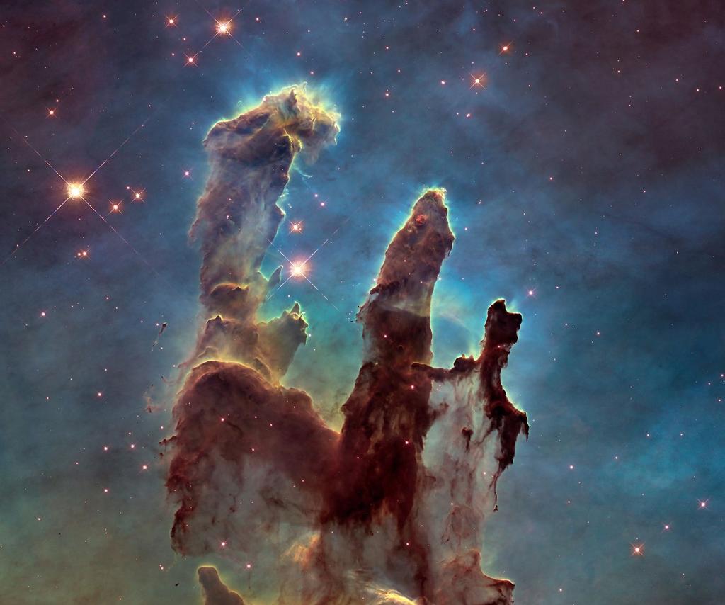 2 Straight and Nar row Feb ru ary 2015 The Pillars of Creation in the Eagle Nebula; Photo courtesy of NASA Ah Lord GOD!