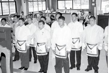 The solemn constitution of the Lodge was presided by no less than MW Pacifico B.