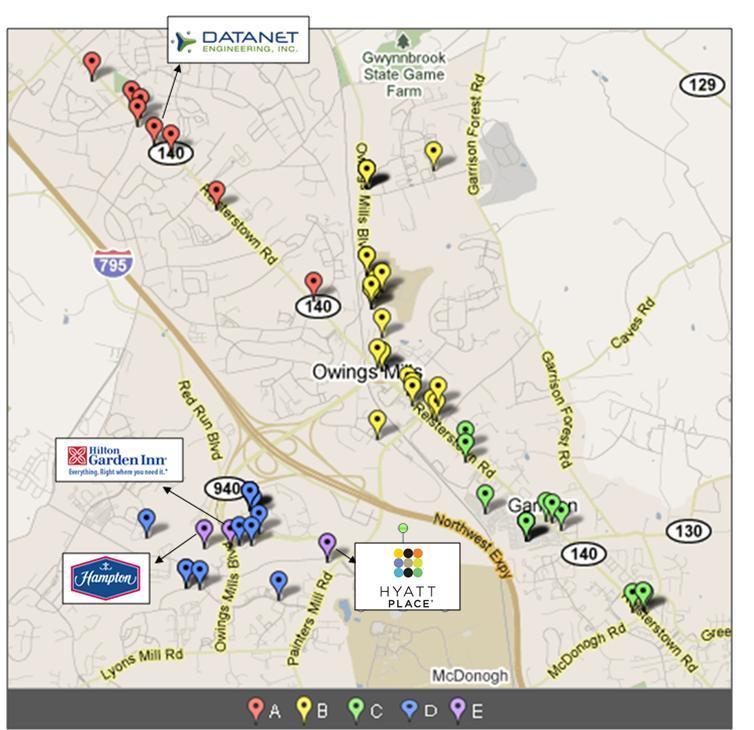 Map of Owings Mills 2013