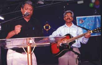 Pramanik was honoured for his excellent untiring 26 years of service as the General Secretary While the carol "Jingle Bells", was being sung, the 'Santa Clause' appeared and