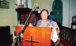 Starla Mercy Luke, second Vice President of the Bible Society of India, during the Bicentennial