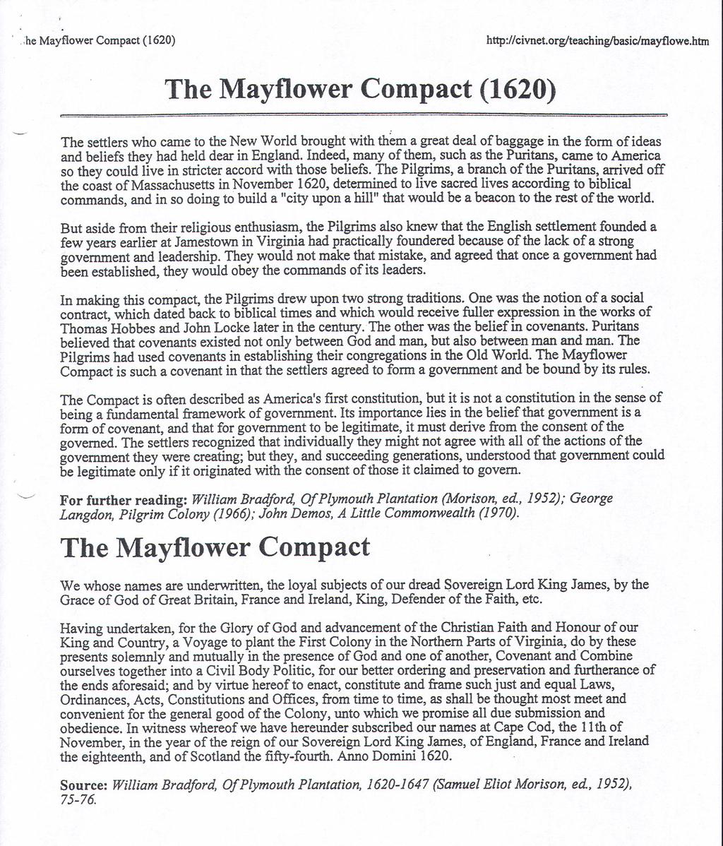 ..;he Mayflower Compact (1620) http://civnet.orglteachinglbasiclmayflowe.htm The Mayflower Compact (1620) ',,,.."..~,.