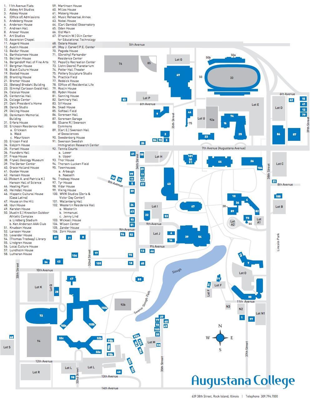 Augustana Campus Map