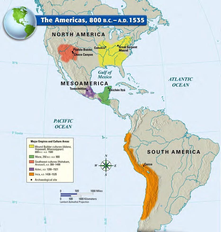 People and Empires in the Americas, 900-1500 The civilizations in the Americas followed several ways of life.