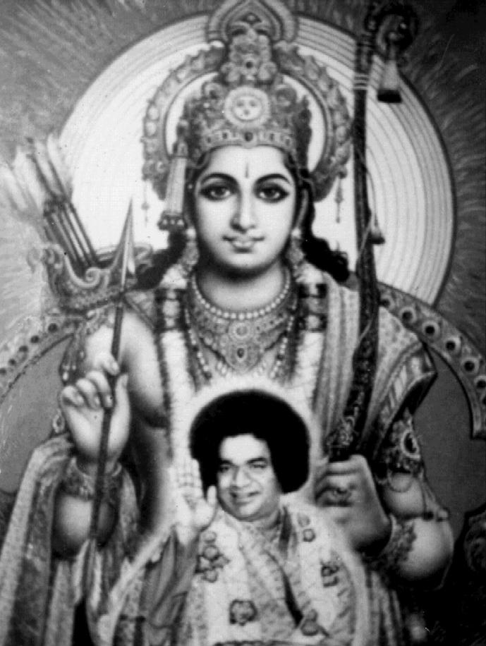 2 SATHYA SAI BABA AS AVATAR Sathya Sai Baba as Avatar: a devotional image aligning Sathya Sai Baba with Rāma, a major traditional avatar figure. 1 1 http://www.sathyasai.