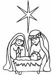 P 7 SONG: AWAY IN A MANGER (As song is being sung, Mary and Joseph bring Baby and place in manger. They stay beside the manger) AWAY IN A MANGER, NO CRIB FOR A BED.