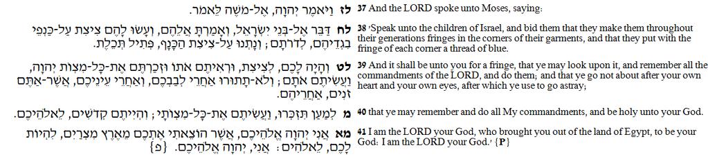 Bamidbar 15:37-41 (Shema paragraph 3) Why do you think only the first two paragraphs of the Shema