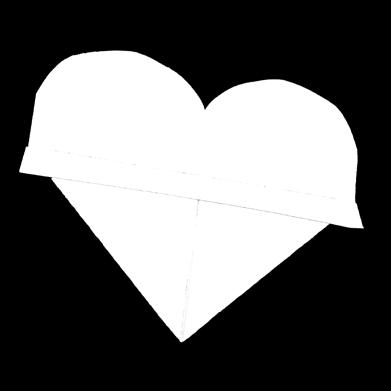 Fold into a long rectangle (hot dog fold). 3. Cut the two top corners so that they are rounded just enough to look like the top part of a heart when it is unfolded.