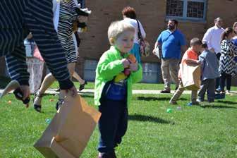 around the parish Fun was had by all during the 2015 PYO Easter Egg Hunt. Thanks to the PYO for sponsoring this annual tradition.