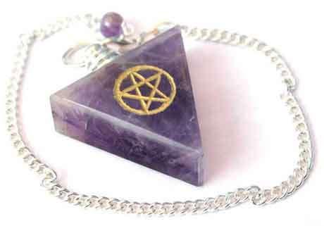 2. The Amethyst Pentagram Pendulum is Best for Dowsing Use this pendulum for dowsing as the indigo in the amethyst will help give psychic protection, the violet will help put you in touch with your