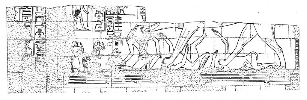 Figure 1. King Taharqo, represented as a sphinx, tramples a Libyan enemy while the Libyan s wife and children look on. Kawa, Temple T. Figure 2.