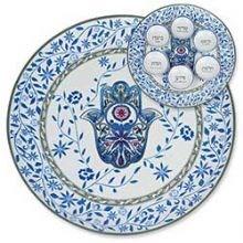 SEDER PLATES Porcelain Seder Plate Oriental Design by Jessica Sporn A very new beautiful Seder Plate to