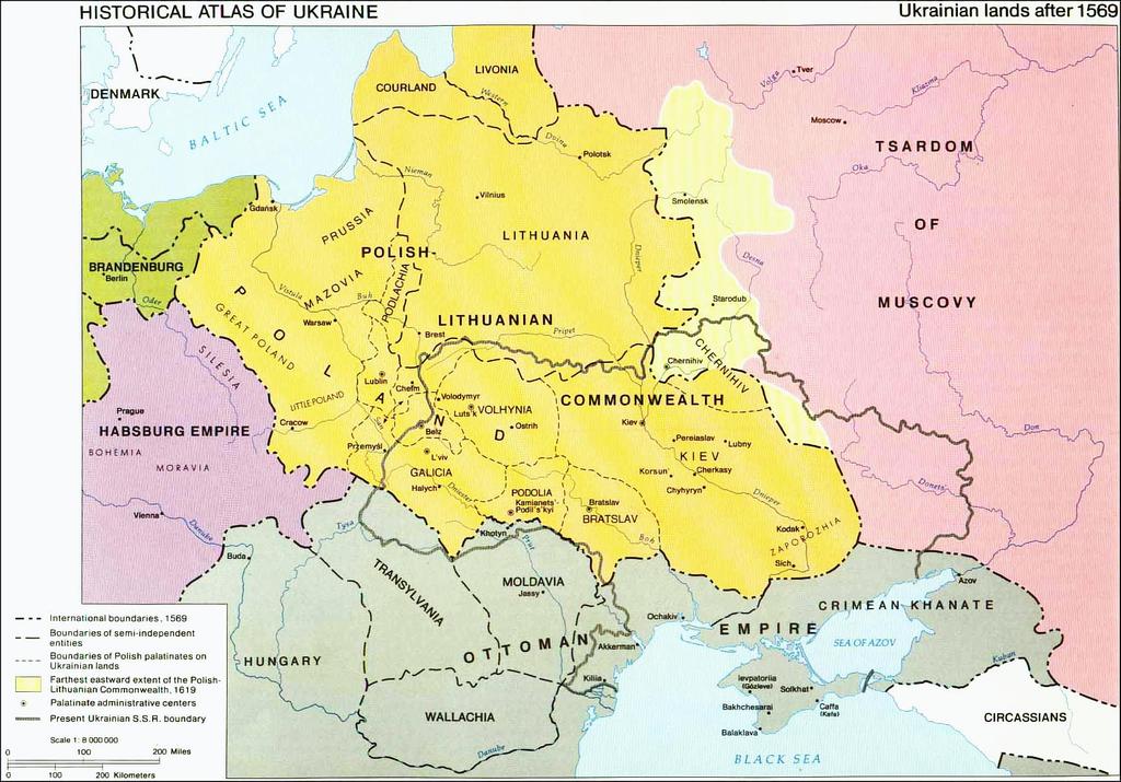 Ukrainian lands controlled by neighboring states,