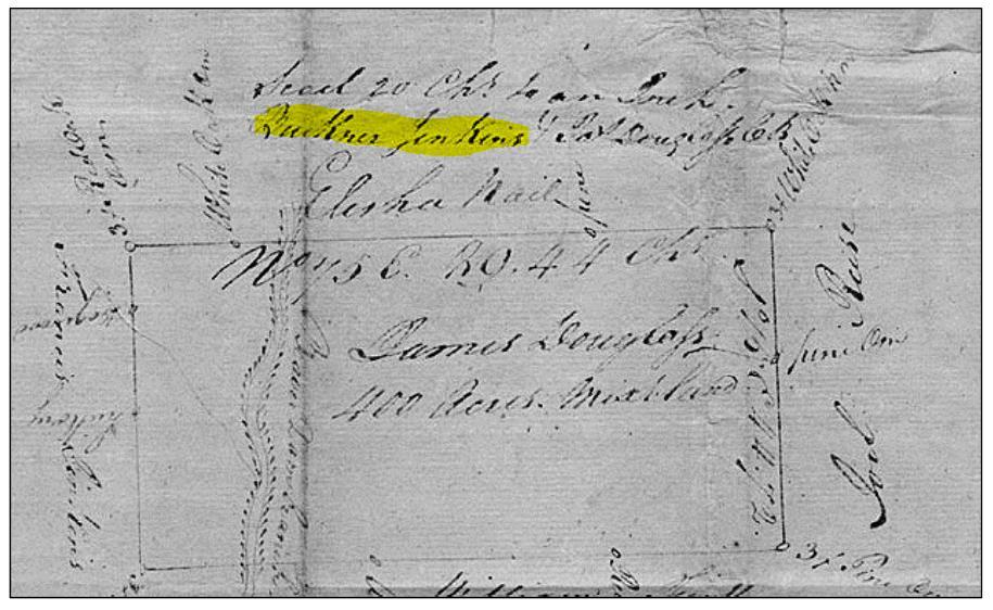1788: Buckner Jenkins was a chain carrier for a survey for land on the Beaver Dam Branch of Buckhead Creek. The survey was for land adjacent to land owned by Francis Jenkins Sr.