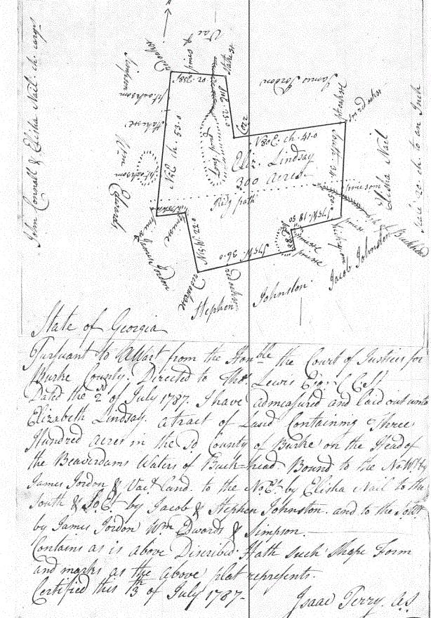 Elizabeth s land was on Buckhead Creek at the head of the Beaver Dam. Source: http://crumptonplats.