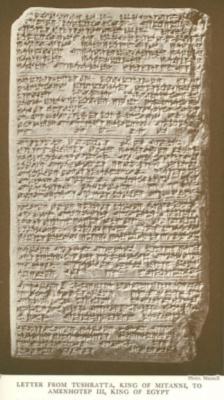 Letters of cuneiform tablets mostly written in Akkadian the regional language