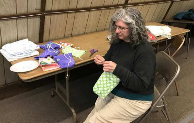 WMMC Special Projects For 2017 Eleanor finishes putting strings on