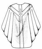 ( cingere encircle) Stole Narrow strip of fabric worn around the neck of bishops, priests, and deacons during Mass.