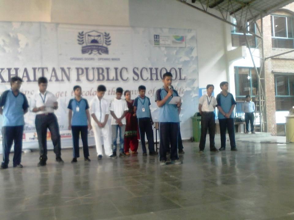 P A G E 13 An inspiring and motivating assembly was conducted by Class IX C on the topic "Youth Power". The students presented an interesting skit and delivered an informative speech.