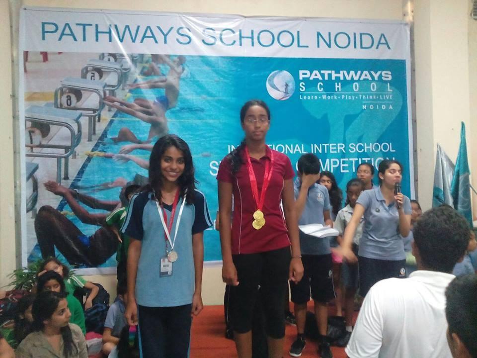 Tarushi Bansal & Tavishi Bansal (X) won the 1st Position in Jr. Girls Category.