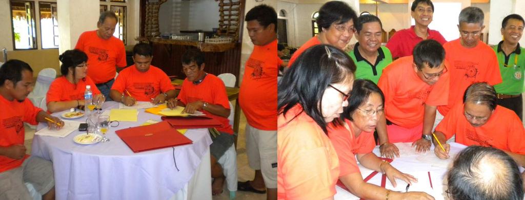 The special guest of the workshop was no less than the governor of the Province of Catanduanes, the Honorable Joseph Bobby Cua (right).