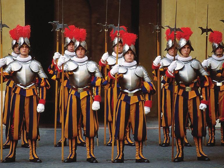 THE PATRONS OF THE ARTS IN THE VATICAN MUSEUMS, OHIO CHAPTER /SPRING 2016 New Exhibit opens at Vatican Museums The Life of a Swiss Guard: