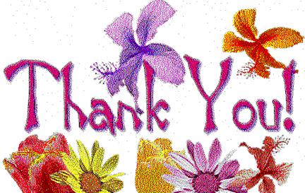 THANK YOU A special thank you to Elfriede Weiss for the lovely prayer shawl, Pastor Ann for her many visits and prayers, Megan Culler for her wonderful meal and the congregation for their many