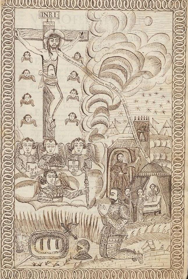 3-5) to the manuscript (fig. 6) allowed some creativity, both in the ways features like the stars and the hurricane were included in the depiction and in their aesthetic presentation.