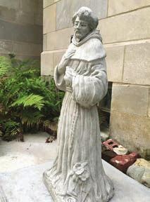 Francis statue (photo, left). Our old statue had seen better days and was beyond repair.