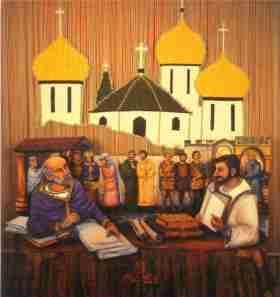 Slavs Two Greek monks, Cyril and Methodius, who knew both Slavic