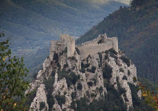 The second place is the famous 7thCentury hermitage, the Gorges de Galamus located on the route of many famous Cathar Castles.