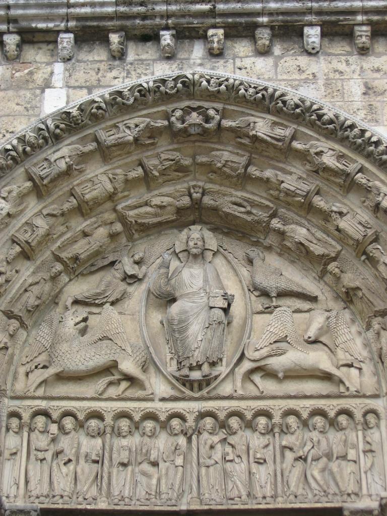 ROMANESQUE SCULPTURE Reliefs are attached to buildings.