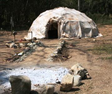 Purification Rituals Sweat Lodges: A constructed dome made of saplings Framework is then covered with animal skins,