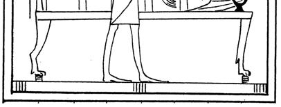 Here, the friends carry the corpse in a chest and say, Let his son Horus give him (sc.