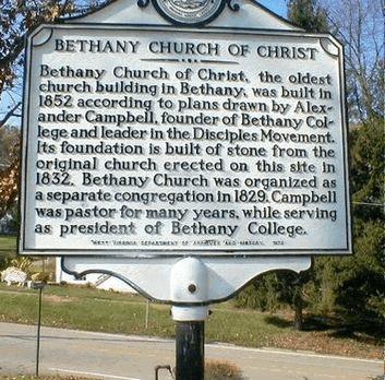 Page 6 of 8 C. Bethany College and Church. The church at Bethany was established in 1829 and continues to this day.