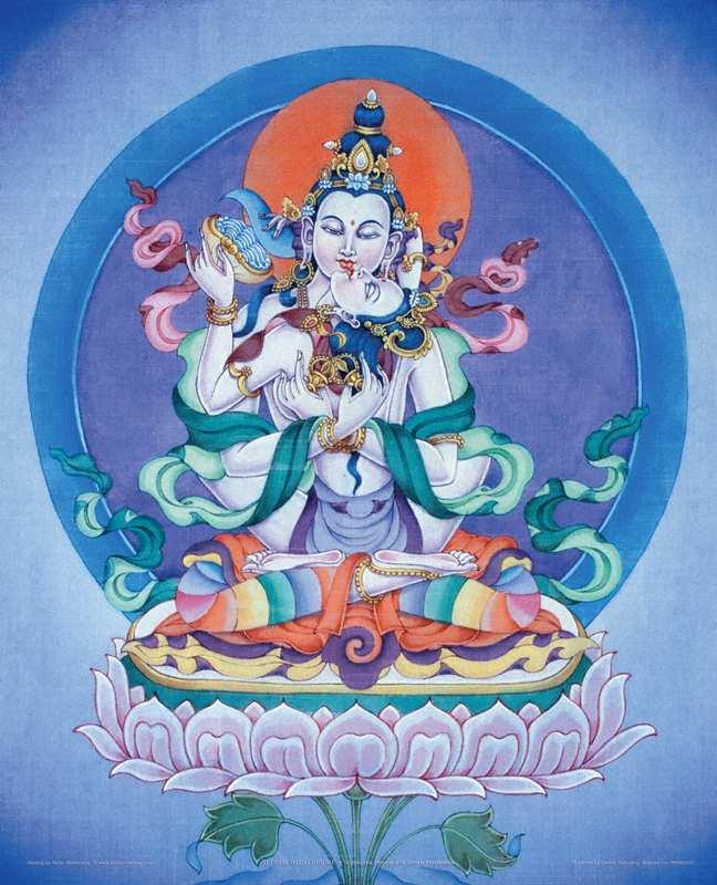 GREEN TARA, youthful embodiment of female wisdom and compassion.