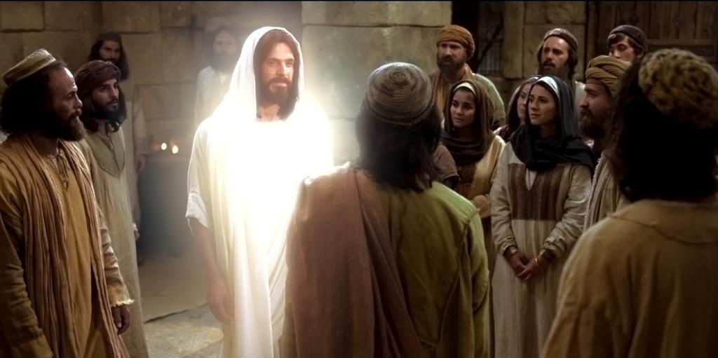 Third Stop Luke 24:36-37, Jesus appears to the disciples without Thomas.