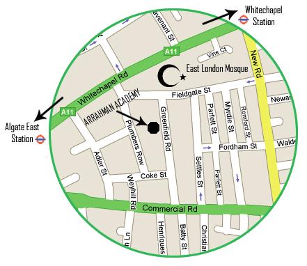 How to Find us Ar Rahman Academy is located in the Whitechapel area very close to East London Mosque.
