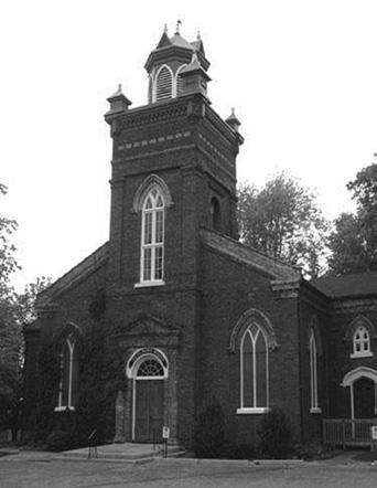 FIG. 23. OLD ST. PAUL S ANGLICAN CHURCH, WOODSTOCK (ON) 1834, UNKNOWN ARCHITECT, VIEW OF THE WEST FAÇADE. [HTTP://WWW.HISTORICPLACES.CA/EN/REP-REG/IMAGE-IMAGE. ASPX?